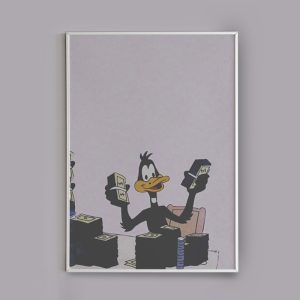 تابلو طرح کارتونی شخصیت Daffy Duck