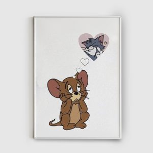 تابلو طرح کارتون تام و جری | Tom and Jerry