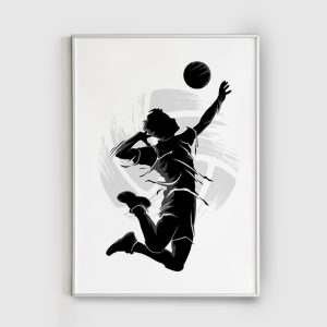 تابلو نماد والیبالیست مدل Scode39