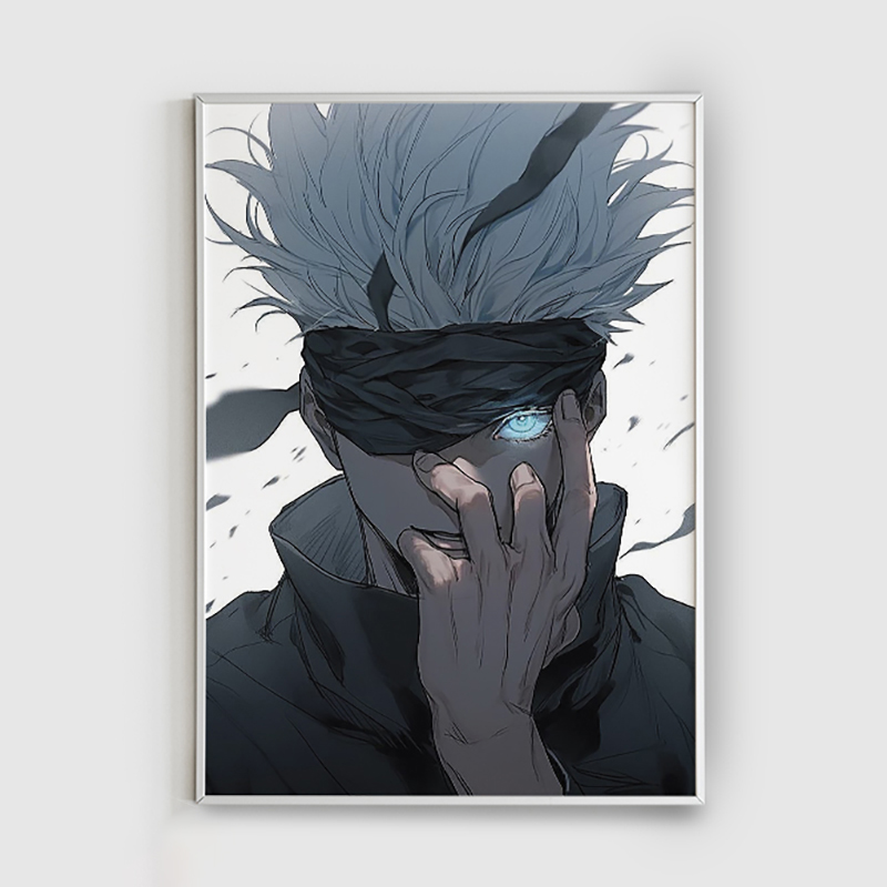 تابلو طرح انیمه شخصیت گوجو ساتورو | jujutsu kaisen