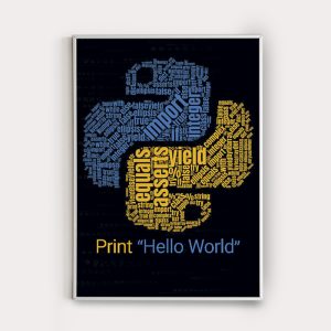 تابلو طرح برنامه نویسی پایتون Print Hello World