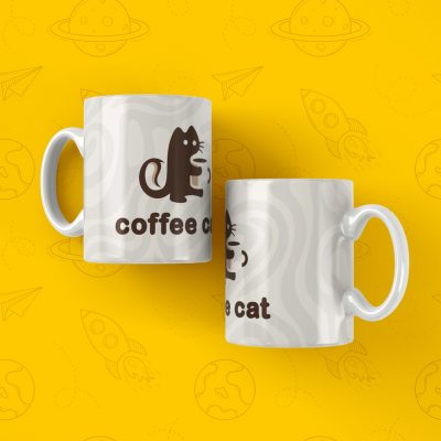 ماگ طرح قهوه Coffee Cat