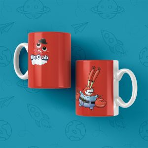 ماگ کاراکتر آقای خرچنگ | mr crab