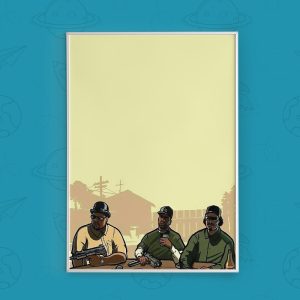 تابلو طرح جی تی ای | GTA
