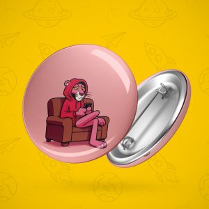 پیکسل کاراکتر پلنگ صورتی