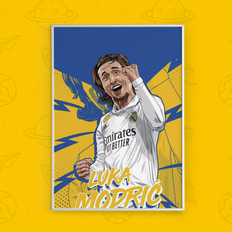 تابلو شاسی طرح لوکا مودریچ | Luka Modric