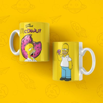 ماگ طرح کاراکتر هومر سیمپسون