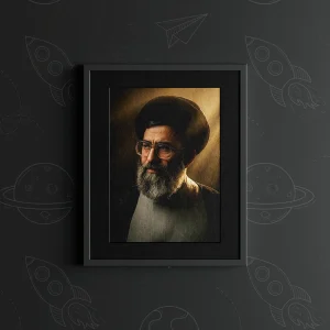تابلو طرح شهید سید علی خامنه ای کد M10