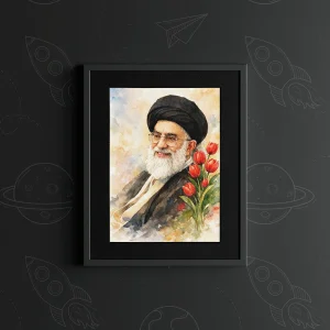 تابلو طرح شهید سیدعلی خامنه ای کد k18