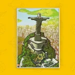 تابلو طرح تندیس مسیح