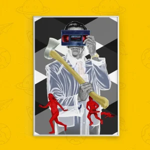 تابلو طرح فیلم روانی آمریکایی/AMERICAN PSYCHO