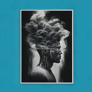 تابلو طرح انفجار مبهم | PSYCHO