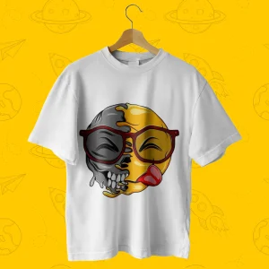 تیشرت طرح ایموجی مودی کد H17