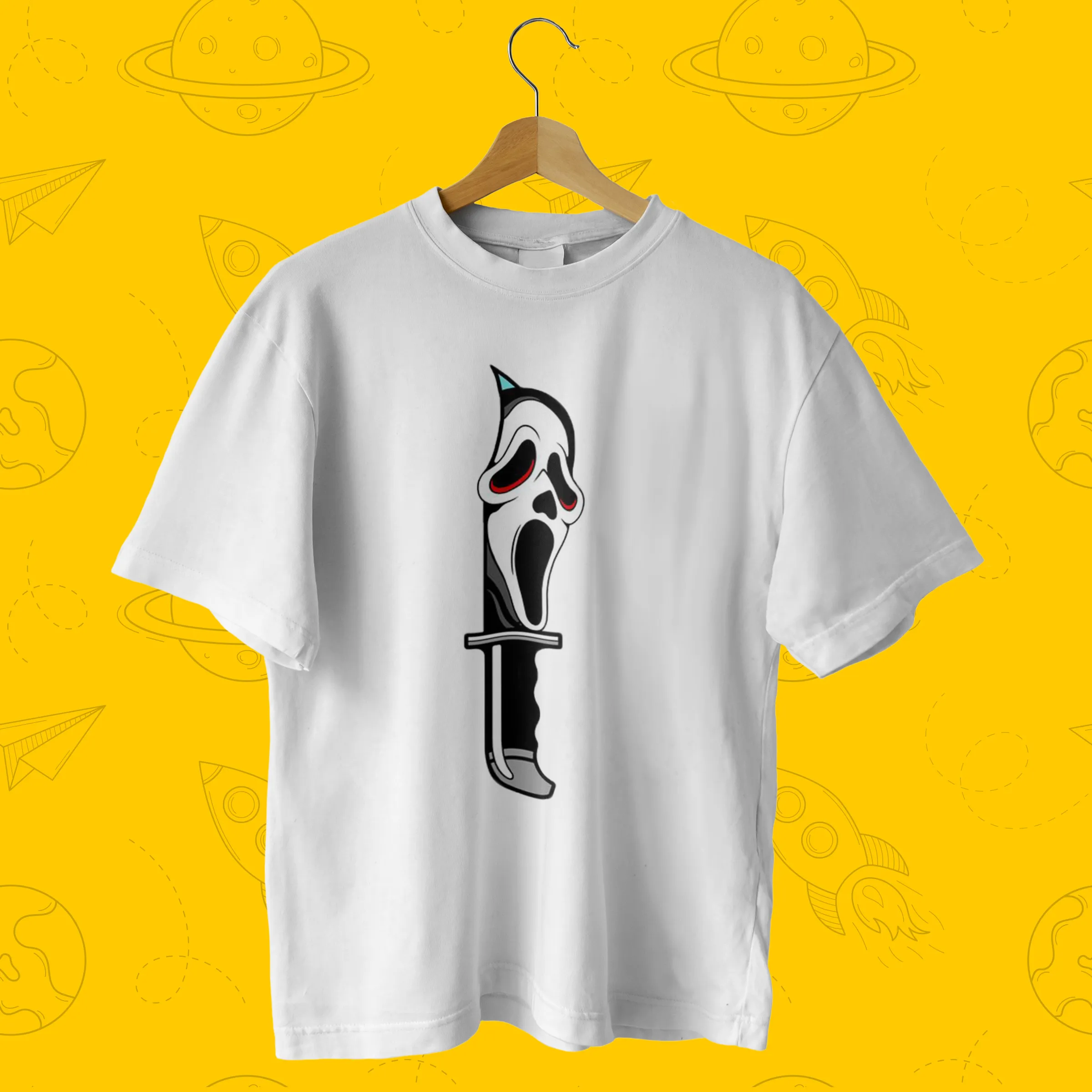 T code162 تیشرت طرح نایف KNIFE