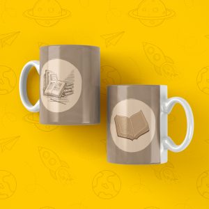 ماگ طرح کتاب